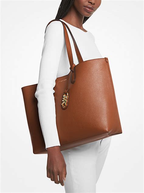 michael kors small pebbled bag|Michael Kors eliza tote.